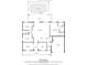 Floor plan featuring the home's layout, including living room, bedrooms, kitchen, garage, and screened porch at 25324 Alicante Dr, Punta Gorda, FL 33955