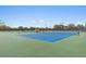 Community tennis courts with a blue surface surrounded by a green court at 362 Fairway Isles Ln, Bradenton, FL 34212