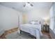 Comfortable bedroom with carpet and neutral tones, offering a relaxing and inviting space at 520 27Th W St, Bradenton, FL 34205