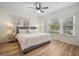 Bright main bedroom with big windows, and fresh interior paint at 520 27Th W St, Bradenton, FL 34205