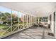Bright screened patio with comfortable seating, offering a relaxing outdoor living space and backyard view at 520 27Th W St, Bradenton, FL 34205