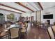 Spacious clubhouse area features a social area, tables, and a kitchen perfect for entertaining at 5863 Cavano Dr, Sarasota, FL 34231