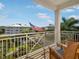 Building view from private balcony with seating at 7840 34Th Ave W # 303, Bradenton, FL 34209