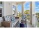 Relaxing balcony with comfortable seating, offering scenic views and a serene atmosphere at 7840 34Th Ave W # 303, Bradenton, FL 34209