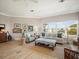 Comfortable living room with a view of the waterfront providing a serene living space at 7840 34Th Ave W # 303, Bradenton, FL 34209
