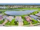 Aerial view of community featuring waterfront properties and beautiful landscaping at 7930 111Th Ter E, Parrish, FL 34219