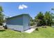 Exterior view of shed on lush green lawn at 9007 63Rd Avenue E Dr, Bradenton, FL 34202