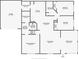 Floor plan layout showing the arrangement of rooms including bedrooms, bathrooms, living area, dining room, and kitchen at 1112 Golfview Woods Dr # 1112, Sun City Center, FL 33573