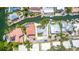 Beautiful homes, canals, and boat docks showcase waterfront community's boating lifestyle at 1240 Solitude Ln, Sarasota, FL 34242