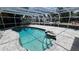 Screened-in pool area with clear water and privacy that makes a perfect place for relaxation at 1240 Solitude Ln, Sarasota, FL 34242