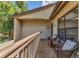 Comfortable balcony with chairs perfect for enjoying outdoor relaxation and scenic views at 3810 75Th W St # 128, Bradenton, FL 34209