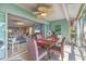 Bright dining room connected to the living room with a view at 3810 75Th W St # 128, Bradenton, FL 34209