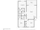 Detailed floor plan showcasing the layout of the home, including bedrooms, bathrooms, kitchen, and living spaces at 3810 75Th W St # 128, Bradenton, FL 34209