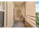Exterior balcony with beige walls, decorative herons and a nice view at 4440 Fairways Blvd # 310, Bradenton, FL 34209