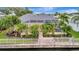 Beautiful backyard view with a pool, and waterway access at 4727 Starboard Dr, Bradenton, FL 34208