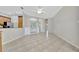 Dining room featuring tile floors and open access to kitchen at 4727 Starboard Dr, Bradenton, FL 34208