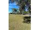 Open field with green grass, trees and a wooden fence under a sunny sky at 481 Saturn Ave, Sarasota, FL 34243