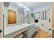 Bathroom features retro tilework and a spacious layout with vintage style at 5317 14Th S Ave, Gulfport, FL 33707