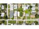 Aerial view of a residential neighborhood with single-Gathering homes and tree-lined streets at 5317 14Th S Ave, Gulfport, FL 33707