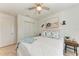 Relaxing bedroom with side table, closet, and comfortable bed, perfect for unwinding at 5711 Archipelago St, Nokomis, FL 34275