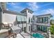 Balcony view showcasing the backyard oasis with a sparkling pool at 6317 Turtle Grass Dr, Bradenton, FL 34210