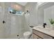 Modern bathroom features sleek glass shower, stylish tile work, and contemporary fixtures at 6317 Turtle Grass Dr, Bradenton, FL 34210