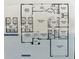 Detailed floor plan showcasing the layout of a four-bedroom home, including a Primary suite, kitchen, and living areas at 8464 Ginsberg Ter, North Port, FL 34287