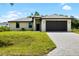 Charming one-story home featuring a two-car garage, neutral color palette, and well-manicured lawn with paver driveway at 1532 Maricopa Rd, North Port, FL 34287
