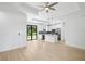 Bright and open floor plan flows from the kitchen to the living area, perfect for modern living and entertaining at 1532 Maricopa Rd, North Port, FL 34287