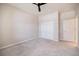 Spacious bedroom featuring closet and a ceiling fan at 2316 Springhaven Ln, Lakewood Ranch, FL 34211
