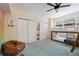 Bright bedroom with bunk beds, ample closet space, and natural light at 522 31St W St, Bradenton, FL 34205