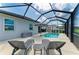 Relaxing screened-in pool area with sun loungers, perfect for outdoor enjoyment at 5428 Title Row Dr, Bradenton, FL 34210