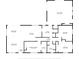 Detailed floor plan featuring layout of living spaces and bedrooms with dimensions at 5430 Richardson Rd, Sarasota, FL 34232