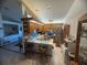 Open kitchen with stainless steel appliances and breakfast bar seating at 620 Camellia Ave, Ellenton, FL 34222