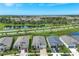 Aerial view of neighborhood homes, streets, and community features at 6219 Golden Nettle Dr, Apollo Beach, FL 33572