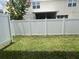 Backyard is fenced in providing privacy at 6358 Fairmont Ln, Palmetto, FL 34221