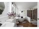 Modern bathroom with a freestanding tub, walk-in shower, double vanity, and stylish fixtures at 6710 36 E Ave # 114, Palmetto, FL 34221