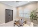 Office with a barn door and a light color palette at 12261 Stuart Dr, Venice, FL 34293