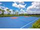 Outdoor basketball court with well-maintained surface and hoops, promoting an active and healthy lifestyle at 16231 Tradewind Ter, Bradenton, FL 34211