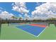 Well-maintained pickleball courts for friendly matches and exercise, fostering an active community at 16231 Tradewind Ter, Bradenton, FL 34211
