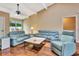 Bright and airy living room featuring comfortable seating and a view of the outdoor space at 2315 Riverwood Pines Dr, Sarasota, FL 34231