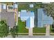 Birds eye view of the property highlighting the pool, boat parking, and backyard at 2406 15Th W St, Palmetto, FL 34221