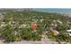 Aerial view of home near water at 2850 Bon Air Ave, Sarasota, FL 34234