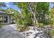 Tranquil backyard with mature trees and ample space at 2850 Bon Air Ave, Sarasota, FL 34234