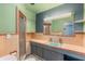 Bathroom featuring unique vintage tile and a shower at 2850 Bon Air Ave, Sarasota, FL 34234
