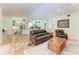 Open-concept living area seamlessly connects the kitchen and living room at 3217 Oak Grove Dr, Sarasota, FL 34243