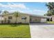 Delightful single-story house featuring a covered carport and a neat front yard at 3641 Stokes Dr, Sarasota, FL 34232