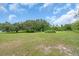 Expansive backyard with lush lawn and mature trees provides privacy and space for outdoor activities at 4105 37Th E St, Bradenton, FL 34208