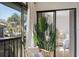 Balcony view to bedroom with light and bright airy decor at 4411 46Th W Ave # 201, Bradenton, FL 34210