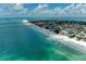 Coastal aerial view of the beachside properties along the shoreline at 5415 13Th Avenue W Dr, Bradenton, FL 34209